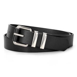 4117 Women Leather Belt With Silver Buckle Fashion Ladies Faux Leather Belt